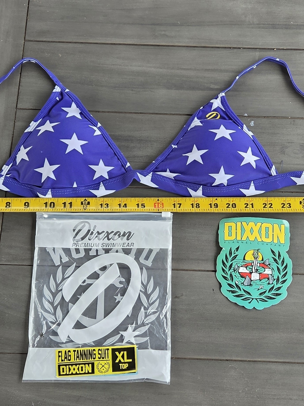 Dixxon Purple Star Triangle Bikini Top